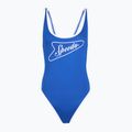 Dámske jednodielne plavky Speedo Solid Bound Scoop Turkish Sea/Bright White