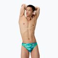 Pánske plavecké boxerky Speedo Printed Brief sunset grove/green