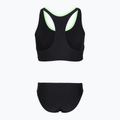 Dámske dvojdielne plavky Speedo Placement Raceback 2pc anthracite/clover 2