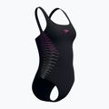 Dámske jednodielne plavky Speedo Placement Muscleback anthracite/clover 7
