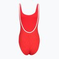 Dámske jednodielne plavky Speedo Texture Bound Scoop High Risk Red/Bright White 2