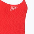 Dámske jednodielne plavky Speedo Texture Bound Scoop High Risk Red/Bright White 3
