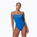 Dámske jednodielne plavky Speedo Endurance+ Logo Thin Strap turkish sea