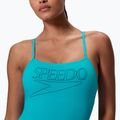 Dámske jednodielne plavky Speedo Endurance+ Logo Thin Strap mayan blue 4