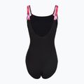 Dámske jednodielne plavky Speedo Shaping LunaLustre Printed anthracite/ruby 2