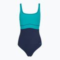 Dámske jednodielne plavky Speedo Shaping Contour Eclipse peacock teal/peacoat