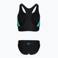 Dámske jednodielne plavky Speedo Colourblock Splice 2.0 anthracite/mayanblue 2