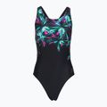 Dámske jednodielne plavky Speedo FL Placement Printed Powerback firework burst/black