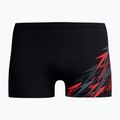 Pánske plavecké boxerky Speedo Medley Logo Aquashort anthracite/hrr