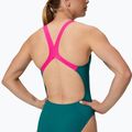 Dámske jednodielne plavky Speedo Solid Powerback peacock 4