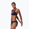 Dámske dvojdielne plavky Speedo Hyperboom Butterfly Back anthracite/margarita pink 3
