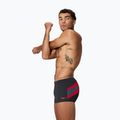 Pánske plavecké boxerky Speedo Hyperboom Aquashort anthracite/high risk red 3