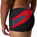 Pánske plavecké boxerky Speedo Hyperboom Aquashort anthracite/high risk red 5