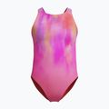 Detský jednodielny plavkový úbor Speedo Print Pulseback ružový/neónový fialový 4