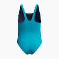 Detské jednodielne plavky Speedo Hyperboom Butterfly Back Mayan Blue/Margarita Pink 2