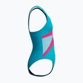 Detské jednodielne plavky Speedo Hyperboom Butterfly Back Mayan Blue/Margarita Pink 4