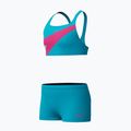 Detské dvojdielne plavky Speedo Hyperboom Butterfly Back mayan blue/margarita pink 3