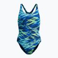 Dámske jednodielne plavky Speedo Hyperboom Print Medalist peacoat 6
