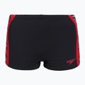 Pánske plavecké boxerky Speedo Hyperboom Splice Aquashort anthracite/high risk red