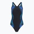 Dámske jednodielne plavky Speedo Print Medalist anthracite