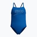 Detské jednodielne plavky Speedo Endurance+ Logo Thinstrap Turkish Sea