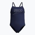Detské jednodielne plavky Speedo Endurance+ Logo Thinstrap peacoat
