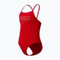 Detské jednodielne plavky Speedo Endurance+ Logo Thinstrap high risk red 3