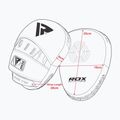 RDX Focus Pad T1 biele/čierne tréningové disky 7