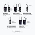 Zámok CabinZero Travel TSA Lock absolute black 2