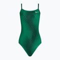 Dámske jednodielne plavky Nike Hydrastrong Delta Racerback court green