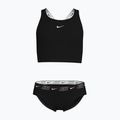 Detské dvojdielne plavky Nike Logo Tape Crossback Midkini black