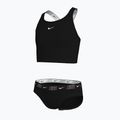 Detské dvojdielne plavky Nike Logo Tape Crossback Midkini black 3