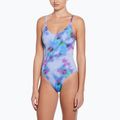 Nike Floral Blur V-Neck dámske jednodielne plavky hortenzie