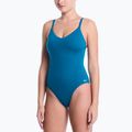 Dámske jednodielne plavky Nike Essential V-Neck green abyss
