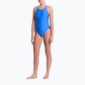 Dámske jednodielne plavky Nike Logo Tape Fastback blue crystal 2