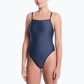 Dámske jednodielne plavky Nike Ocean Bound Ripple Texture Square Neck slate