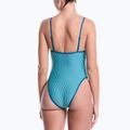 Dámske jednodielne plavky Nike Ocean Bound Ripple Texture Square Neck bleached turquoise 3