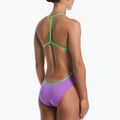 Dámske jednodielne plavky Nike Hydrastrong Logo Graphic T-Back bright violet 3
