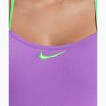 Dámske jednodielne plavky Nike Hydrastrong Logo Graphic T-Back bright violet 4