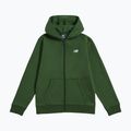 Detská mikina New Balance Brush Back Small Logo Full Zip Hoodie dark alpine green