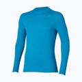 Pánske bežecké tričko longsleeve Mizuno Tech Thermal Charge Breath Thermo Long Sleeve Tee blue jewel