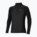 Pánske bežecké tričko longsleeve Mizuno Active Dryaeroflow Hybrid Long Sleeve Top Black