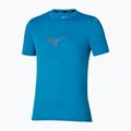 Pánske bežecké tričko Mizuno Core Runbird Short Sleeve Tee blue jewel