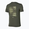 Pánske bežecké tričko Mizuno Core Run Short Sleeve Tee forest night 2