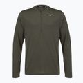 Pánska bežecká mikina Mizuno Core Impulse Half Zip Long Sleeve Tee forest night