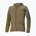 Pánska bežecká bunda Mizuno Active Alpha Hooded Jacket martini olive