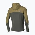 Pánska bežecká bunda Mizuno Active Warmalite Hybrid Full Zip Hooded Long Sleeve Top forest night 2