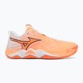 Volejbalové topánky Mizuno Wave Momentum Elite flamingo coral/lava orange/white 2
