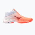 Volejbalové topánky Mizuno Wave Lightning Elite Mid Flamingo Coral/Lava Orange/White 2