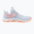 Dámske volejbalové topánky Mizuno Wave Momentum Elite blue finch/white/lava orange